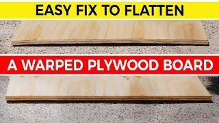 How to Flatten Warped or Bent Plywood 