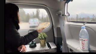 How I stay safe as a solo female traveller |  My relaxing morning routine in my condo van | Banff