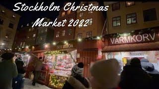 Stockholm Christmas market 2022 /Old Town, Gamla Stan/ Get into the spirit of Christmas  [4K]