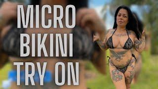 4K Insane Summer Micro Bikini Try On Haul | Mature Natural Mom Body | Temu Swimsuit Shopping