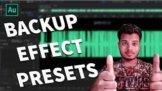 How to Backup Effects Rack Presets in Adobe Audition