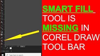 Corel Draw x8,x9,x10 .. Smart fill tool is missing in ribbon.