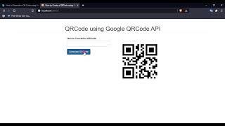 How to Generate a QR Code using Google QR Code API and PHP