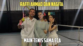 RAFFI AHMAD DAN NAGITA MAIN TENIS SAMA ECA