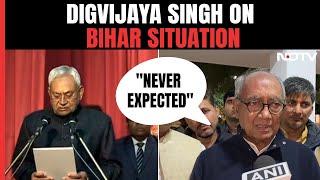 Bihar Politics | Congress Leader Digvijaya Singh On Nitish Kumar Joining NDA: "Never Expected"