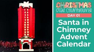 Santa in Chimney Advent Calendar  Day 01 Christmas Craft Countdown 2024