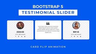 How to Create Testimonial Carousel using Bootstrap 5