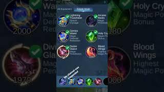 Mobile Legends Vale Best Build And Emblem (No Commentary)