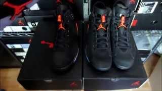 Jordan 6 Black Infrared Authentic Vs. Fake