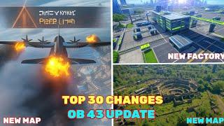 Top 30 Biggest Changes in OB43 UPDATE NEW PLANE CRASH Updates| Garena Free Fire