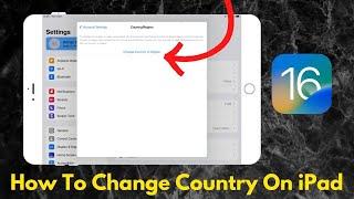 iPad OS 16 ! How To Change AppStore Country Or Region On iPad Without Credit Card - Change Apple ID