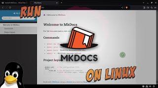 Install MkDocs - Read the Docs Alternative - on Linux