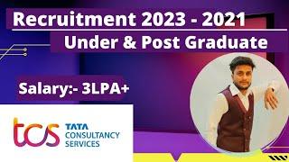 TCS Mass Hiring For 2023 2022 2021 Batch | TCS Recruitment 2023 | TCS Off Campus Drive for 2022