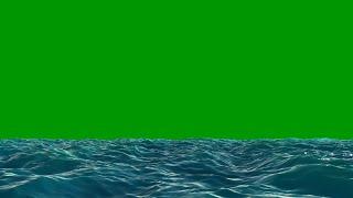 Ocean Waves Loop Green Screen