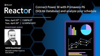 Connect Power BI with Primavera P6 (SQLite Database) and analyze your schedule