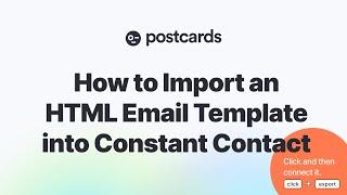 How to Import an HTML Email Template to Constant Contact