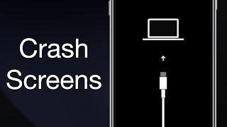 Modern Apple Crash Screens (iOS, Mac, Apple Watch & Apple TV)
