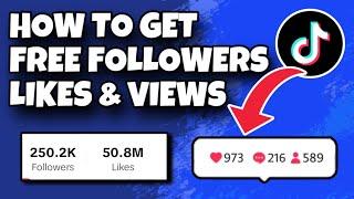 HOW TO GET FREE TIKTOK FOLLOWERS, LIKES, & VIEWS IN 2025 **no human verification**