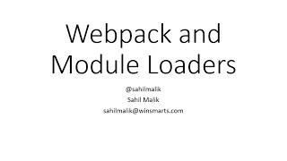 3. Learn Angular: Webpack and Module Loaders