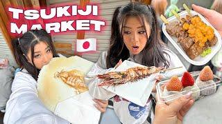 Everything We Ate & Spent at the Tsukiji Outer Market in Tokyo!!