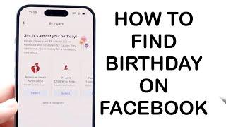 How To Find Birthdays On Facebook! (2024)