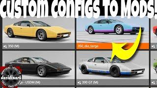 BeamNG Drive - Save Custom Configs as MODS! How to play BeamNG Drive