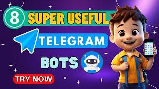 8 Super Useful Telegram Bots | Best Telegram Bots Part- 3
