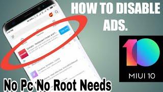 Remove Ads from MIUI on Redmi phones - Nomore pc and root option needed | 100% Working