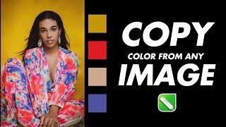 COPY COLOR FROM ANY IMAGE - How to Copy any Color from an Image in CorelDraw