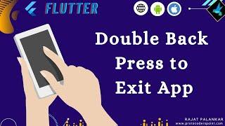 How to implement Press back button again to Exit in flutter using Double Back to Close package