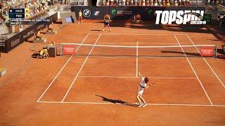 Top Spin 2K25 - John McEnroe Vs Roger Federer I HYPER TIE BREAK I Rome Masters (PS5)