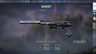 Omen's Ghost Skin preview - Valorant Closed Beta