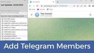 Add Telegram Channel Members  | Add Member to Telegram Channel