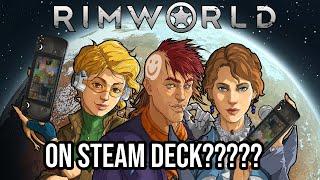 Rimworld on steam deck first impressions  - Capturing Rimworld on steam deck gameplay