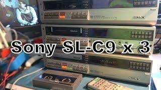 Sony Betamax SL-C9 video recorders.  Can we get something working from these?  Part 1.