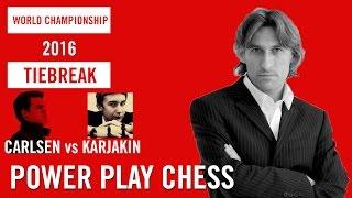 World Chess Championship 2016 Carlsen v Karjakin Tiebreak