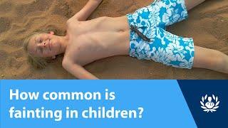How common is fainting in children?