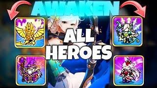 *HEROES AWAKEN* ALL HEROES | GOLD TOWER DEFENCE