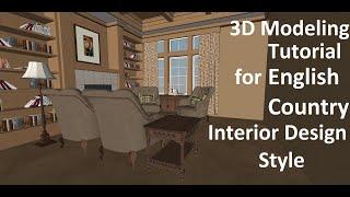 English Country Style 3d modeling tutorial