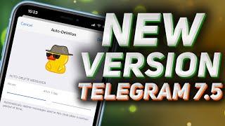 Telegram 7.5 Update: Auto-Delete, Widgets Broadcast Groups