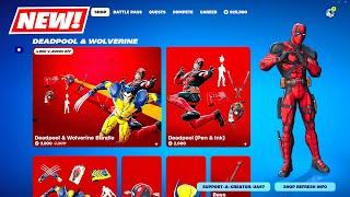 NEW Deadpool & Wolverine Skin BUNDLES Item Shop Fortnite!