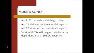 Lec006 Modificaciones Ley de contrato de seguro (II) (umh1426sp)