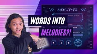 Writing a melody with AudioCipher