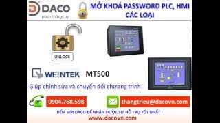 Crack password, bẻ khoá, đọc mật khẩu PLC, HMI các loại