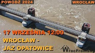 ODRA stan z 12:00 WTOREK - Jaz Opatowice (17.09.2024)