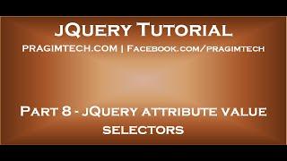 jQuery attribute value selector
