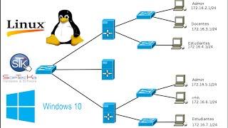 Como configurar una Red Lan en Linux & combinar con Windows10