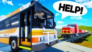 I Became a Lego Bus Driver and BROKE the LAW in Brick Rigs Server Multiplayer!