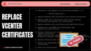 How to Resolve VMware vCenter Certificate Expired Issue Using vSphere Certificate Manager