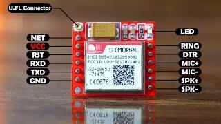 Sim800L GSM GPRS Module with Arduino, Send SMS, Receive SMS, Request SMS, and Alert Message